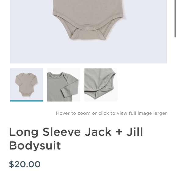 3-Pack NWOT Organic L/S bodysuit’s Monica & Andy - Picture 3 of 8